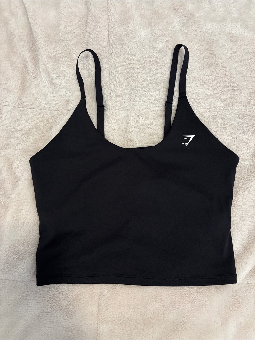 Gymshark Black Seamless Crop Sports Bra